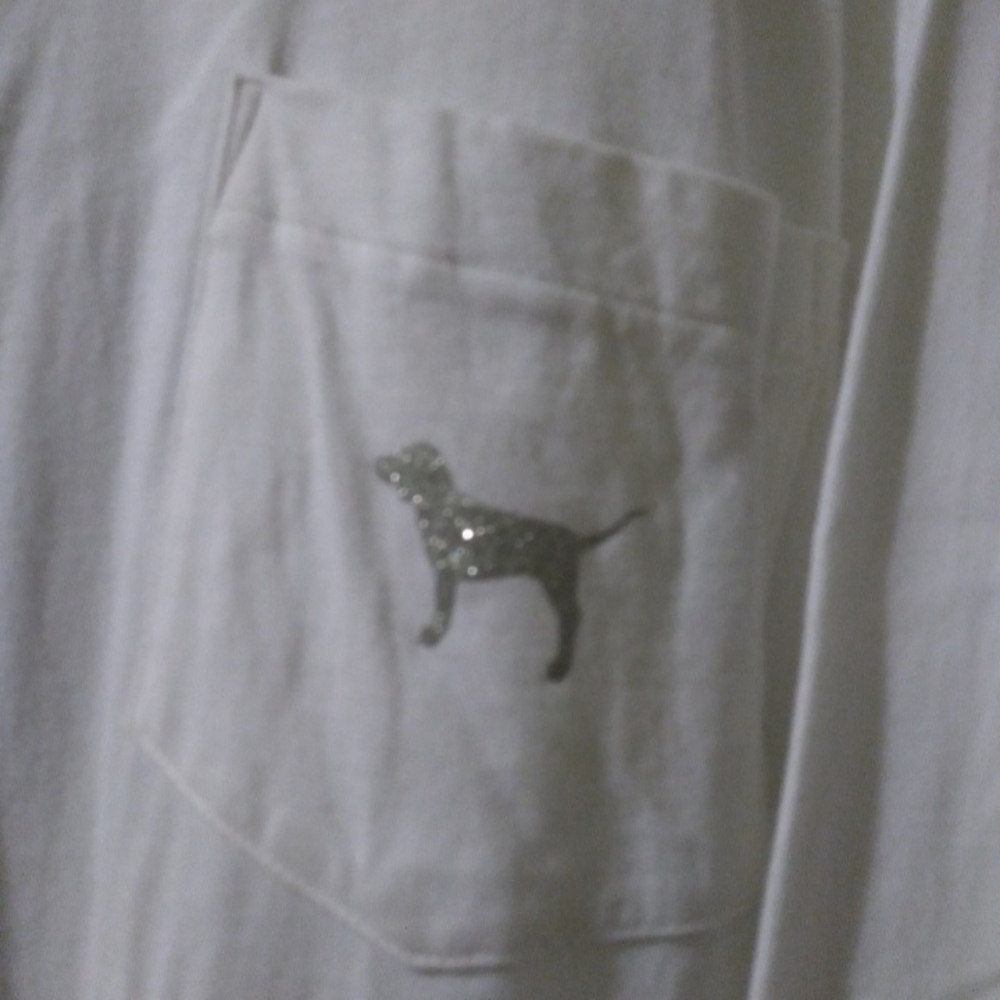 VS PINK bling "86" tee-medium NWOT - Picture 6 of 7
